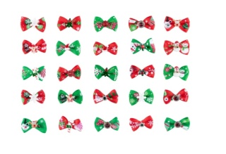Blovi Christmas Bows - świąteczne kokardki dla psa, na gumce, mix wzorów