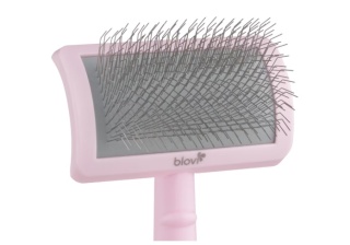 Blovi Tuffer Grooming Slicker Brush - szczotka pudlówka z długimi pinami 25mm, różowa, r. M