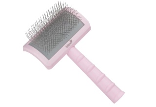 Blovi Tuffer Grooming Slicker Brush - szczotka pudlówka z długimi pinami 25mm, różowa, r. M
