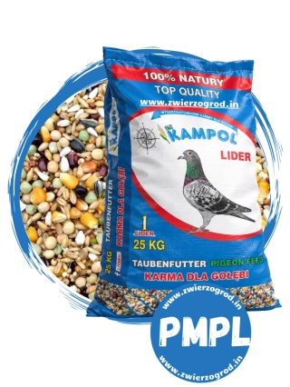 Kampol Pierzeniowa Mocne Pióro Lider PMP-L 25 kg – karma dla gołębi na pierzenie i mocne upierzenie