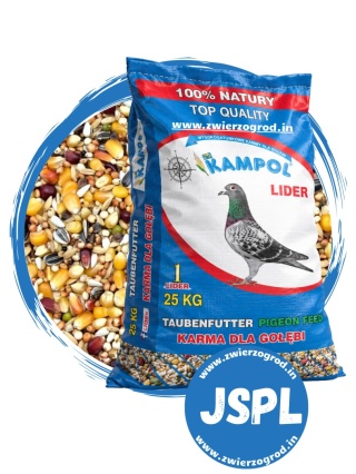 Kampol Junior Sprint Power Lider JSP-L 25 kg – wysokoenergetyczna karma dla młodych gołębi pocztowych na obloty i treningi