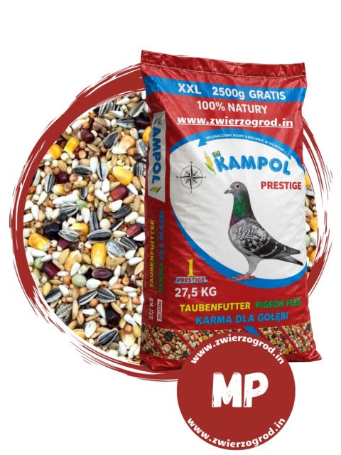 Kampol Maratończyk Prestige M-P 25 kg – karma lotowo-energetyczna dla gołębi pocztowych na długie dystanse i maratony