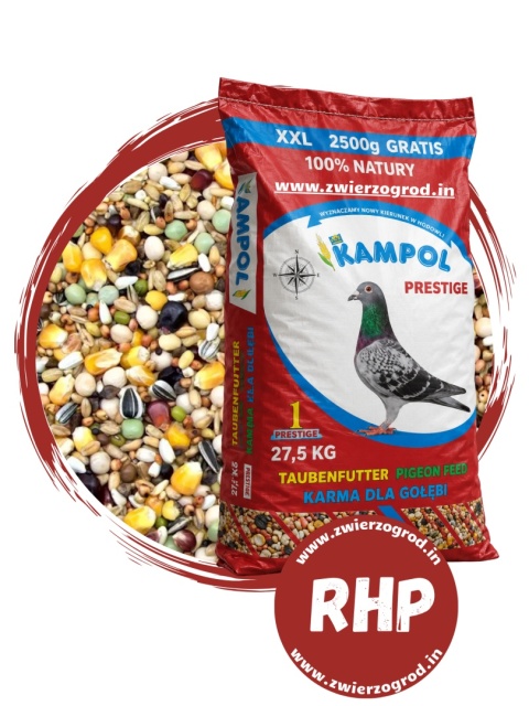 Kampol Karma dla Gołębi Rozpłodowo-Hodowlana Prestige RH-P 27,5 kg – mieszanka premium na rozpłód i wychów młodych