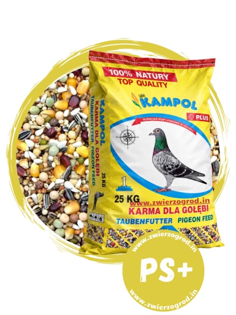 Kampol Karma dla Gołębi Pierzeniowa Super Plus PS+ 25 kg – wysokobiałkowa mieszanka na pierzenie i mocne upierzenie