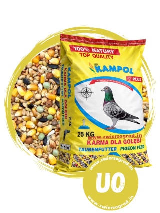 Kampol Karma dla gołębi Uniwersalna Oszczędnościowa UO 25kg – ekonomiczna mieszanka 11 ziaren na wiosnę, lato i jesień