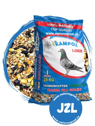 Kampol Jesienno-Zimowa Lider JZ-L 25 kg – karma dla gołębi na jesień i zimę
