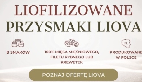 LIOVA KREWETKI ATLANTYCKIE LIOFILIZOWANE W CAŁOŚCI 40G MONOBIAŁKOWY PRZYSMAK DLA PSA I KOTA