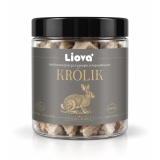 Liova Królik 40 g – liofilizowany przysmak dla psa i kota