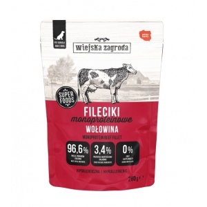 WIEJSKA ZAGRODA Fileciki Wołowina Monoproteinowa 280g