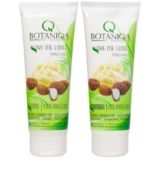 Zestaw kosmetyków Botaniqa: szampon + odżywka Love me Long dla psów długowłosych, 2x250ml