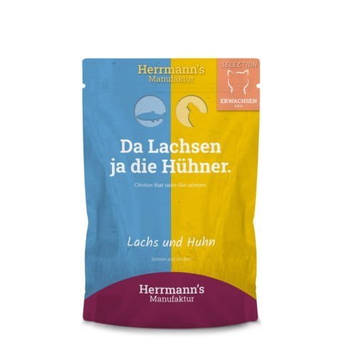 HERRMANN'S Selection Cat Lachs Huhn - łosoś i bio kurczak