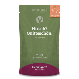 HERRMANN'S Selection Dog Hirsch - jeleń z pigwą (150g)