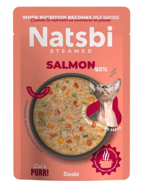 NATSBI CAT STEAMED SALMON 80g