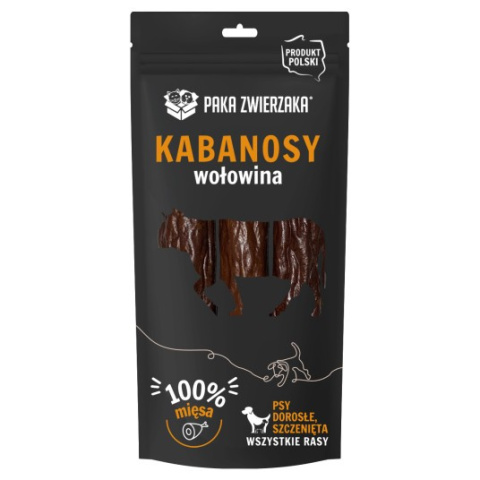 Paka Zwierzaka Kabanosy wołowina 3 szt (80g)