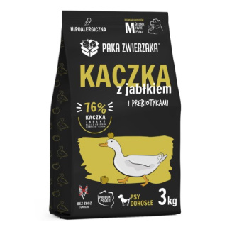 Paka Zwierzaka Karma sucha Kaczka z jabłkiem "M" 3 kg