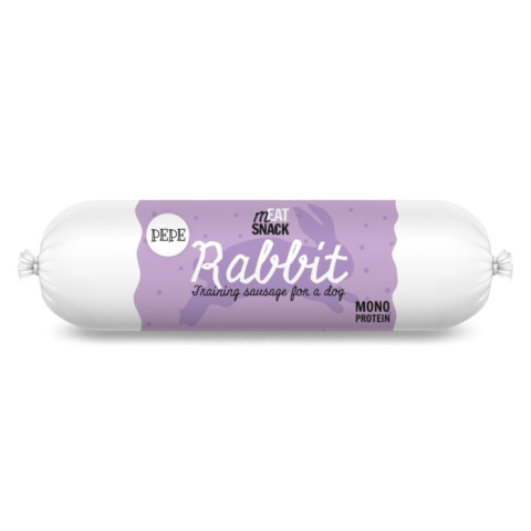 Paka Zwierzaka Kiełbaska PEPE Rabbit (królik) 200g