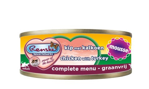 Renske Cat fresh meat chicken with turkey - kurczak z indykiem, karma pełnoporcjowa, mus (70g)