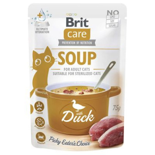 BRIT CARE CAT SOUP WITH DUCK 75g