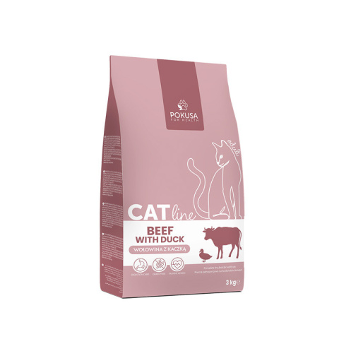 PokusaCatLine Beef with Duck ADULT, 3 kg