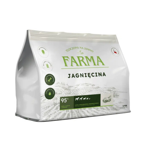 Farma – Jagnięcina Hipoalergiczna Tłoczona na Zimno 2 kg