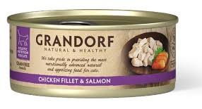 Grandorf Cat Chicken Breast & Salmon Kurczak Łosoś 70g