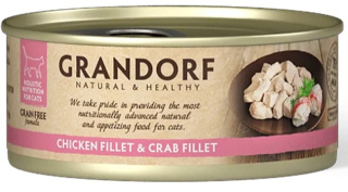 Grandorf Cat Chicken Breast & Crab Fillet Kurczak i Krab 70g