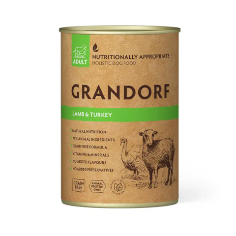 Grandorf Dog Lamb & Turkey mokra karma dla psa jagnięcina indyk 400g