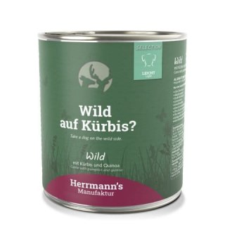 HERRMANN'S Selection Light Dog Wild - dziczyzna z dynią, 800 g