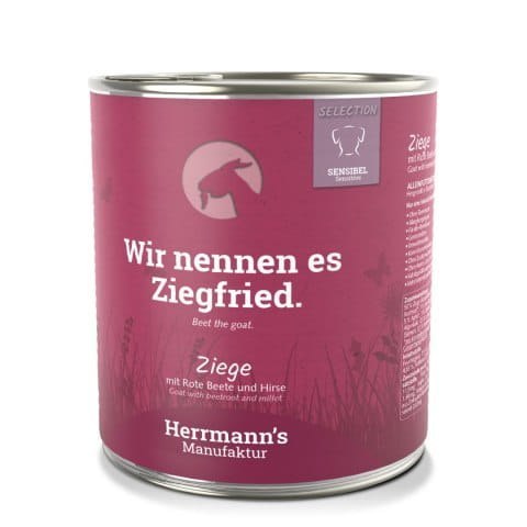 HERRMANN'S Selection Sensitive Dog Ziege - kozina z burakiem, 800 g