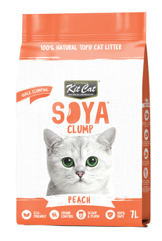 KIT CAT ŻWIREK ECO SoyaClump Peach 7L