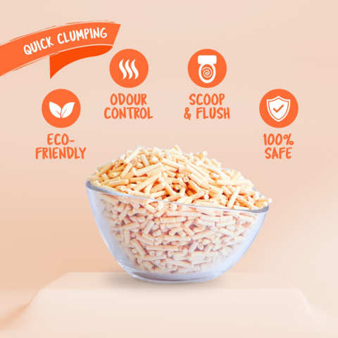 KIT CAT ŻWIREK ECO SoyaClump Peach 7L KIT CAT ŻWIREK ECO SoyaClump Peach 7L