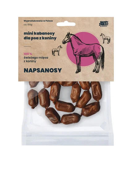 Napsanosy Kiełbaski z Koniny 100g