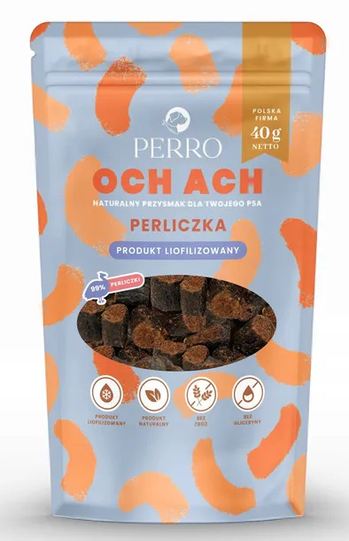 Perro OCH ACH przysmaki dla psa perliczka przysmaki liofilizowane 40g