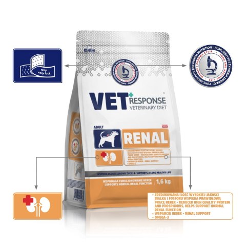 VET RESPONSE VETERINARY DIET RENAL 1,6 kg VET RESPONSE VETERINARY DIET RENAL 1,6 kg