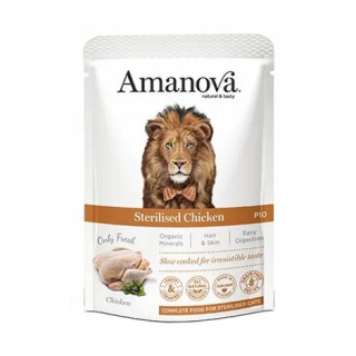 Amanova Cat Sterilised Chicken - kurczak saszetka 85g