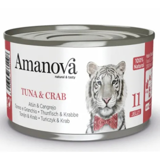 Amanova Cat Tuna & Crab - tuńczyk i krab w galaretce puszka 70g