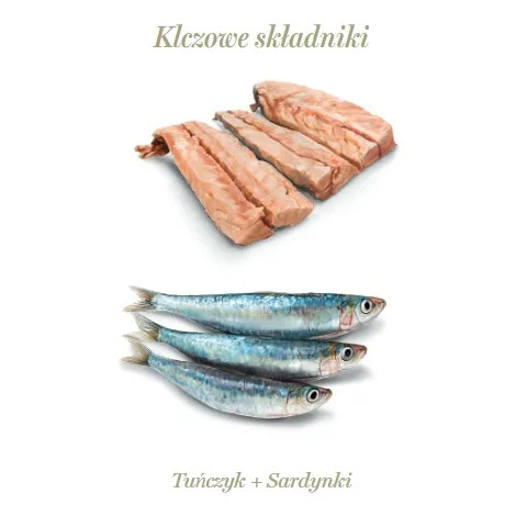 Amanova Cat Tuna & Sardines - tuńczyk i sardynki w galaretce puszka 70g