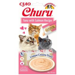 CHURU KOT CREAMY TUNA SALMON Kremowy przysmak dla kota z tuńczykiem i łososiem 56g