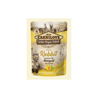 Carnilove Cat Rabbit & Marigold Kitten - królik i nagietek saszetka 85g