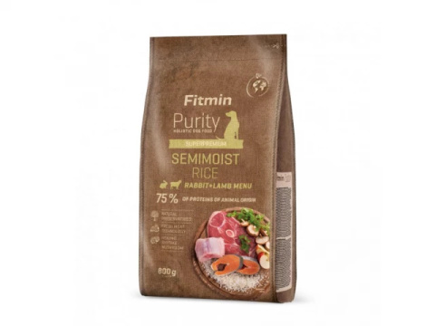 Fitmin dog Purity Rice Semimoist Rabbit&Lamb - 0,8 kg