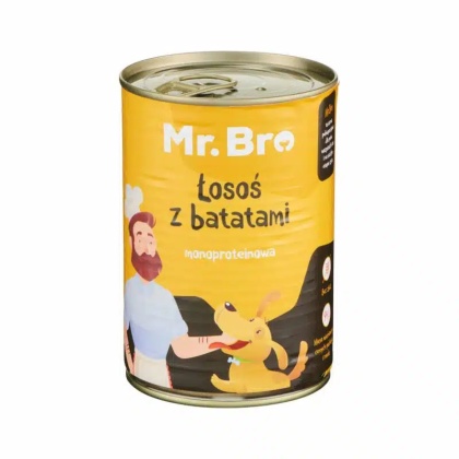 Mr. Bro Łosoś z Batatami 400g – Monoproteinowa