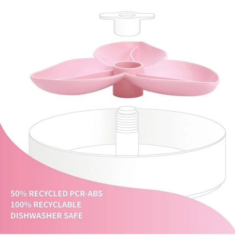 PetDreamHouse SPIN Accessories Bougainvillea - wkładka do miski, śmigło, Różowa PetDreamHouse SPIN Accessories Bougainvillea - wkładka do miski, śmigło, Różowa