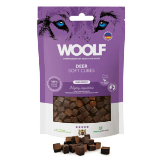 Woolf Soft Cubes Deer Monoprotein – Jeleń 100g