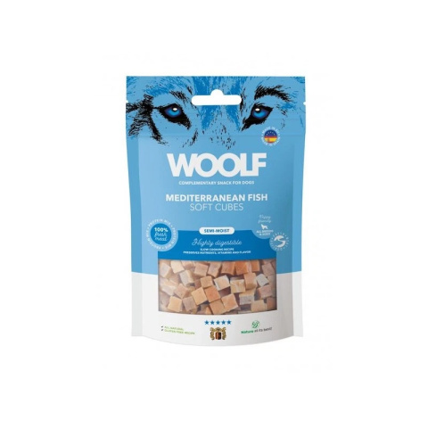 Woolf Soft Cubes Mediterranean Fish Ryby 100g