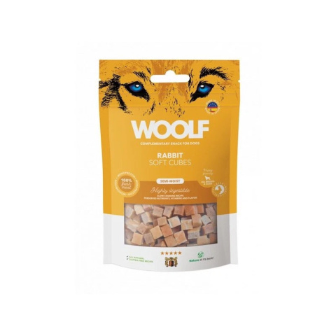 Woolf Soft Cubes Monoprotein Rabbit Królik 100g