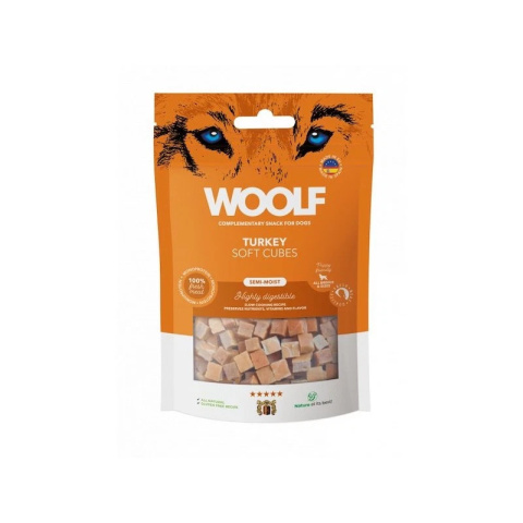 Woolf Soft Cubes Monoprotein Turkey Indyk 100g