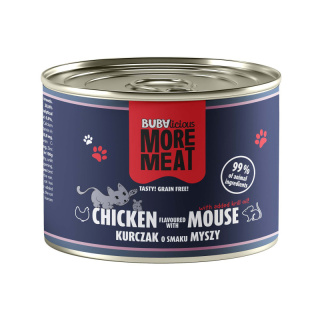 BUBAlicious More Meat karma dla kota duo 185 g KURCZAK MYSZ