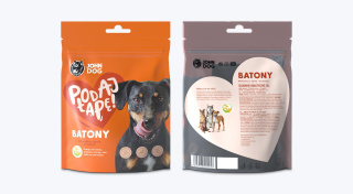Batony Wołowina z Dynią i Żurawiną John Dog Podaj Łapę 140 g