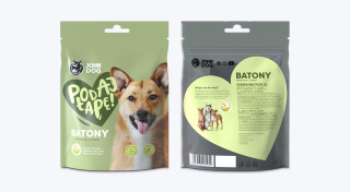 Batony Wołowina z ziołami John Dog Podaj Łapę 140 g