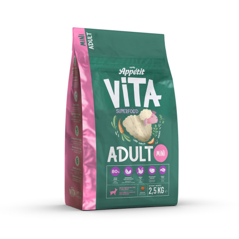 COMFY APPETIT Karma dla psa małe rasy VITA MINI LAMB - Jagnięcina 8KG COMFY APPETIT Karma dla psa małe rasy VITA MINI LAMB - Jagnięcina 8KG